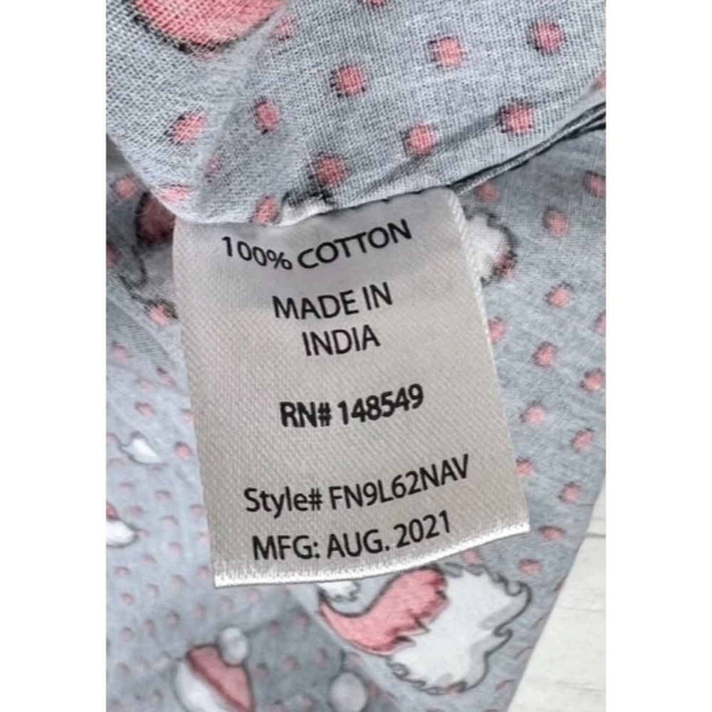 Free Planet Men's Christmas Shirt Large‎ Navy Santa Hat Button Down 100% Cotton - Picture 11 of 11